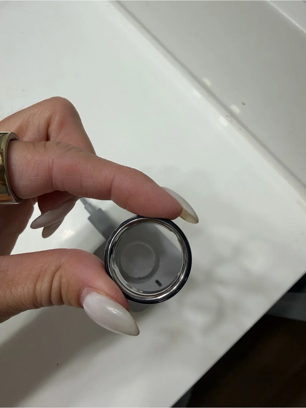 Oura Ring - Black and Silver Smart Health Ring